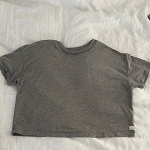 Vuori heathered, gray energy tee